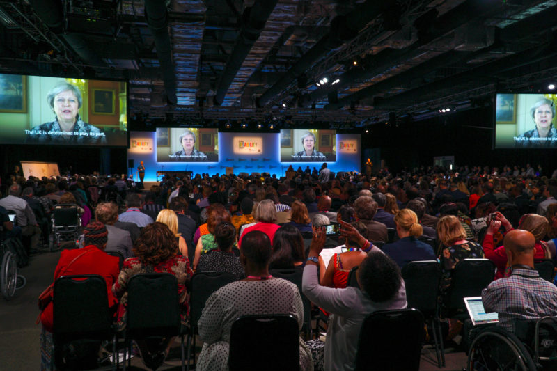 Full Conference Room with screen Story Events