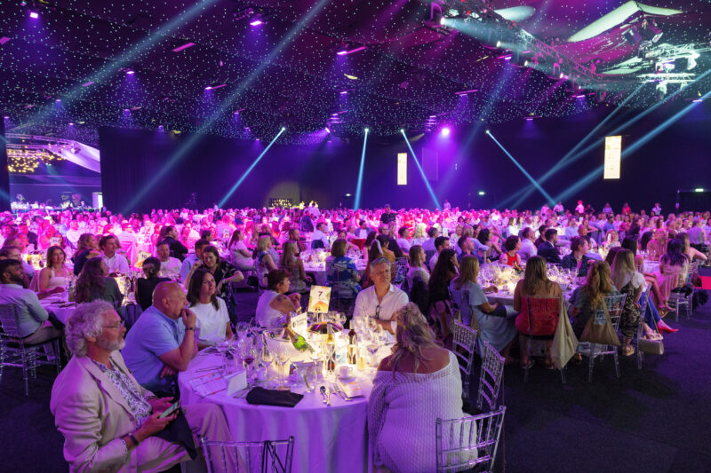 Photograph of awards dinner guests at Evolution London